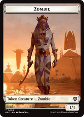 Vizier of Many Faces // Zombie (0003) Double-Sided Token [Aetherdrift Tokens] | Card Merchant Takapuna