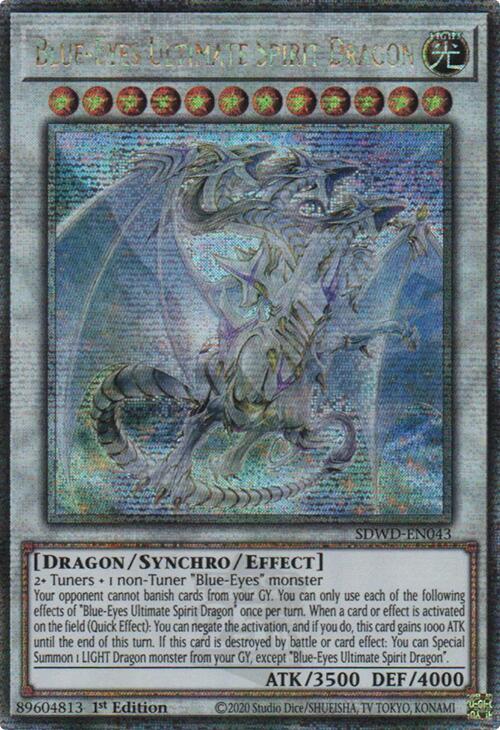 Blue-Eyes Ultimate Spirit Dragon (Quarter Century Secret Rare) [SDWD-EN043] Quarter Century Secret Rare | Card Merchant Takapuna