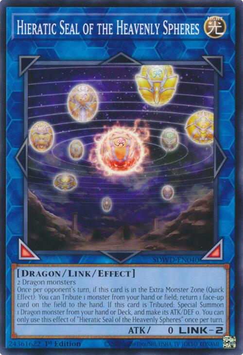 Hieratic Seal of the Heavenly Spheres [SDWD-EN040] Common | Card Merchant Takapuna