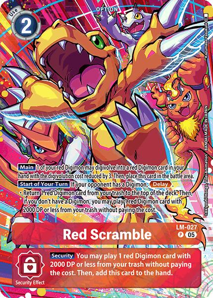 Red Scramble [LM-027] (Alternate Art) [Starter Deck: Protector of Light] | Card Merchant Takapuna
