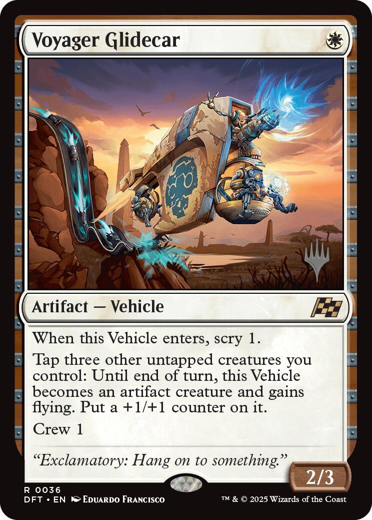 Voyager Glidecar (Promo Pack) [Aetherdrift Promos] | Card Merchant Takapuna