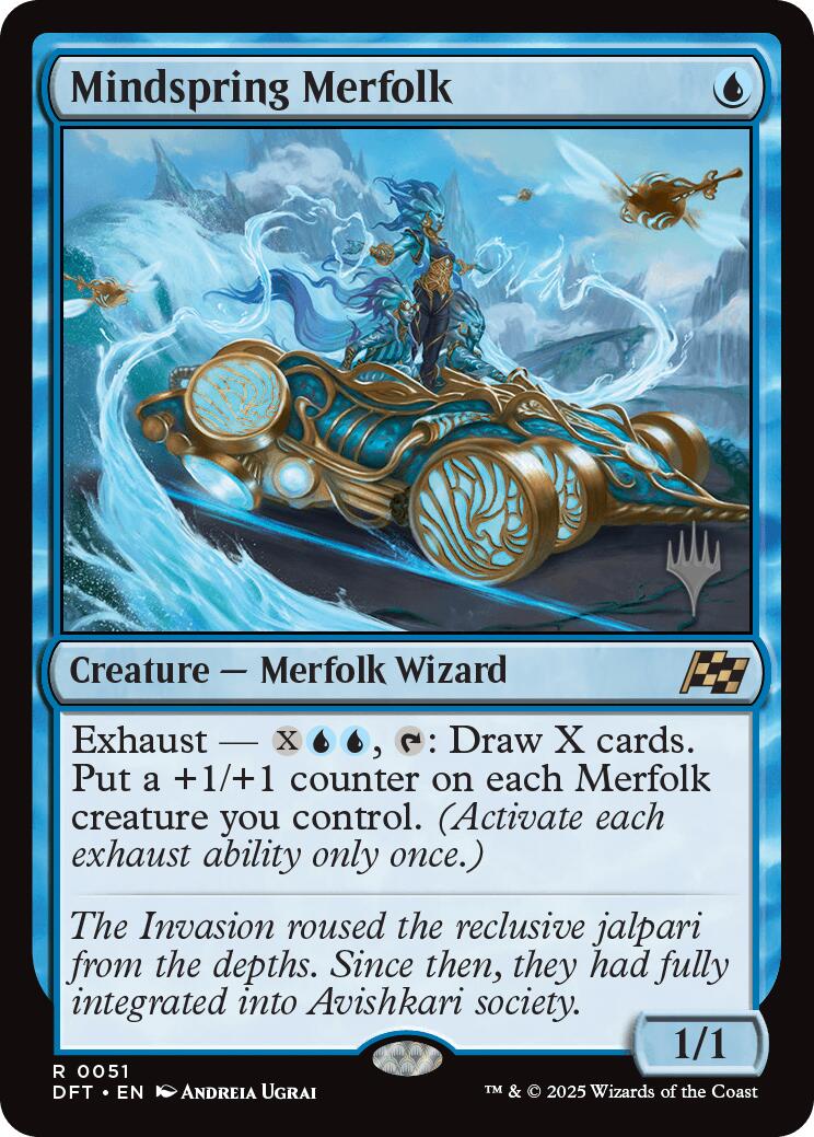 Mindspring Merfolk (Promo Pack) [Aetherdrift Promos] | Card Merchant Takapuna