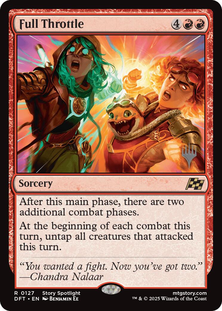 Full Throttle (Promo Pack) [Aetherdrift Promos] | Card Merchant Takapuna