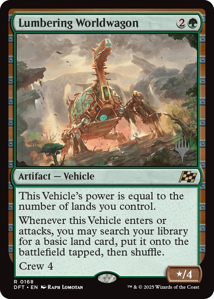 Lumbering Worldwagon (Promo Pack) [Aetherdrift Promos] | Card Merchant Takapuna