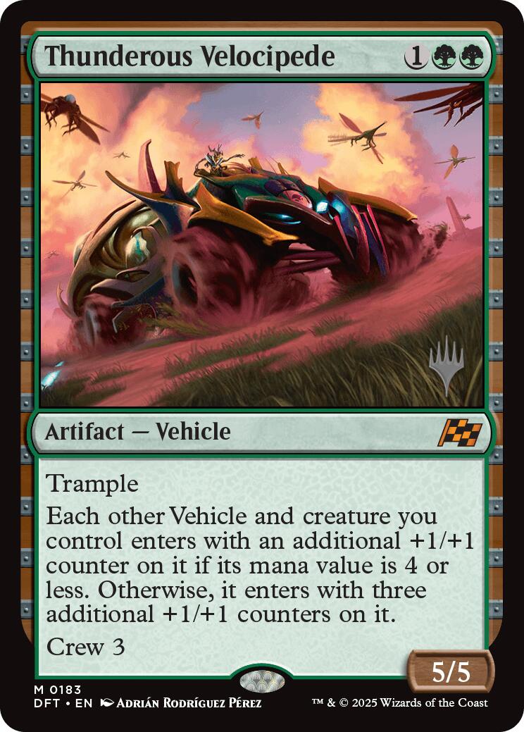 Thunderous Velocipede (Promo Pack) [Aetherdrift Promos] | Card Merchant Takapuna