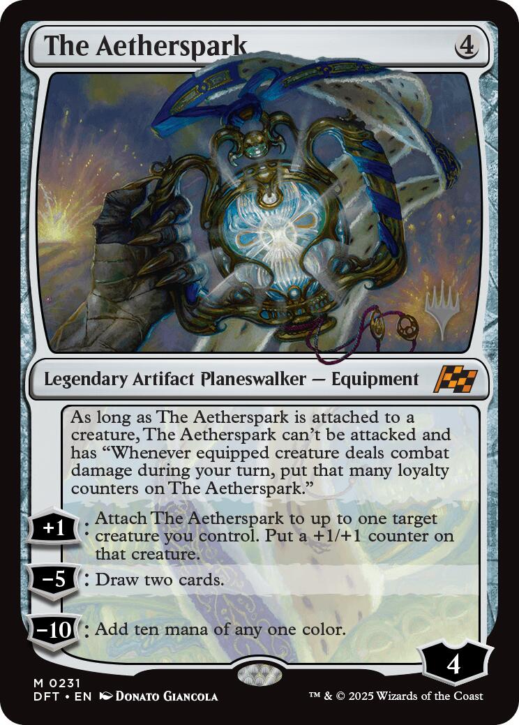 The Aetherspark (Promo Pack) [Aetherdrift Promos] | Card Merchant Takapuna