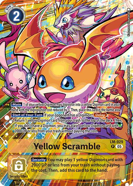 Yellow Scramble [LM-029] (Alternate Art) [Starter Deck: Hero of Hope] | Card Merchant Takapuna