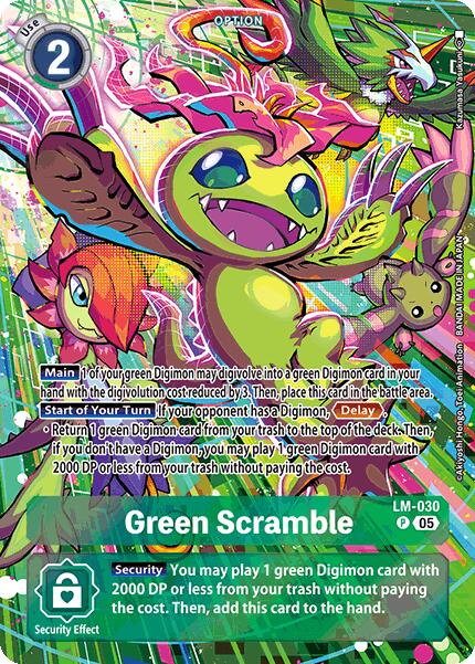 Green Scramble [LM-030] (Alternate Art) [Starter Deck: Hero of Hope] | Card Merchant Takapuna