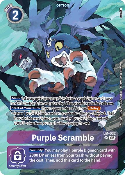Purple Scramble [LM-032] (Alternate Art) [Starter Deck: Hero of Hope] | Card Merchant Takapuna