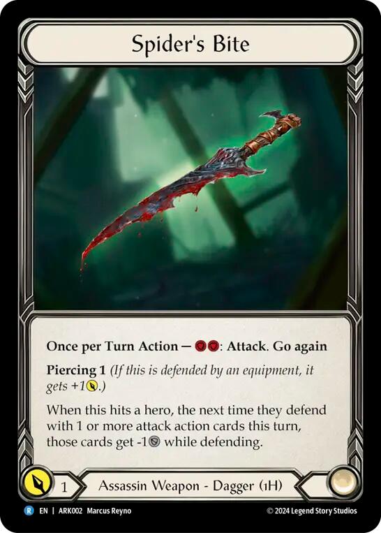 Spider's Bite [ARK002] (The Hunted Arakni Blitz Deck) | Card Merchant Takapuna