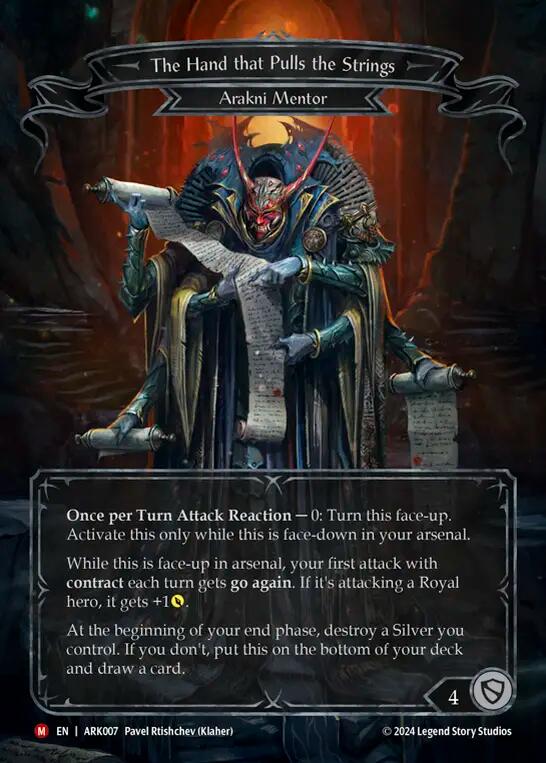 The Hand that Pulls the Strings [ARK007] (The Hunted Arakni Blitz Deck) | Card Merchant Takapuna