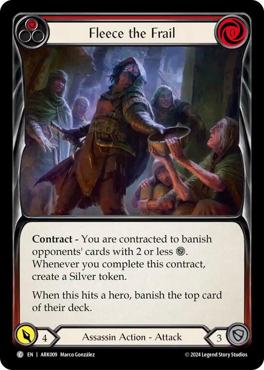 Fleece the Frail (Red) [ARK009] (The Hunted Arakni Blitz Deck) | Card Merchant Takapuna