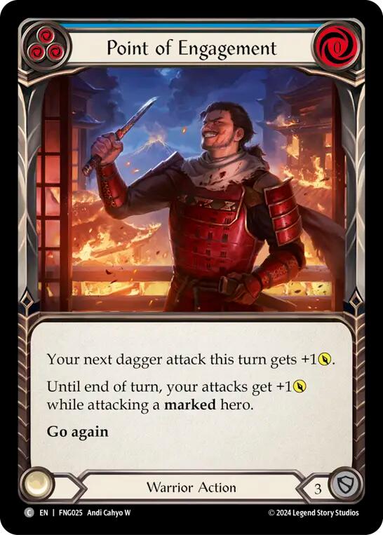 Point of Engagement (Blue) [FNG025] (The Hunted Fang Blitz Deck) | Card Merchant Takapuna
