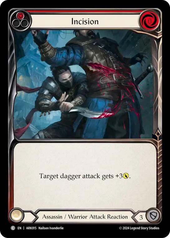 Incision (Red) [ARK015] (The Hunted Arakni Blitz Deck) | Card Merchant Takapuna