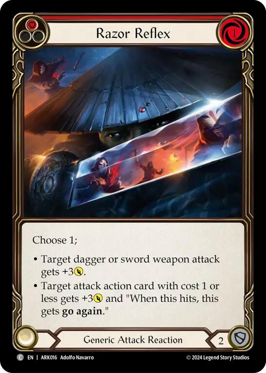 Razor Reflex (Red) [ARK016] (The Hunted Arakni Blitz Deck) | Card Merchant Takapuna