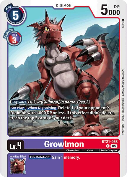 Grolwmon [BT21-068] [World Convergence] | Card Merchant Takapuna