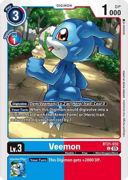 Veemon [BT21-032] [World Convergence] | Card Merchant Takapuna