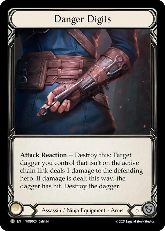 Danger Digits [WOD005] (The Hunted Arakni, Web of Deceit Blitz Deck) | Card Merchant Takapuna