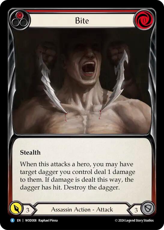 Bite (Red) [WOD008] (The Hunted Arakni, Web of Deceit Blitz Deck) | Card Merchant Takapuna