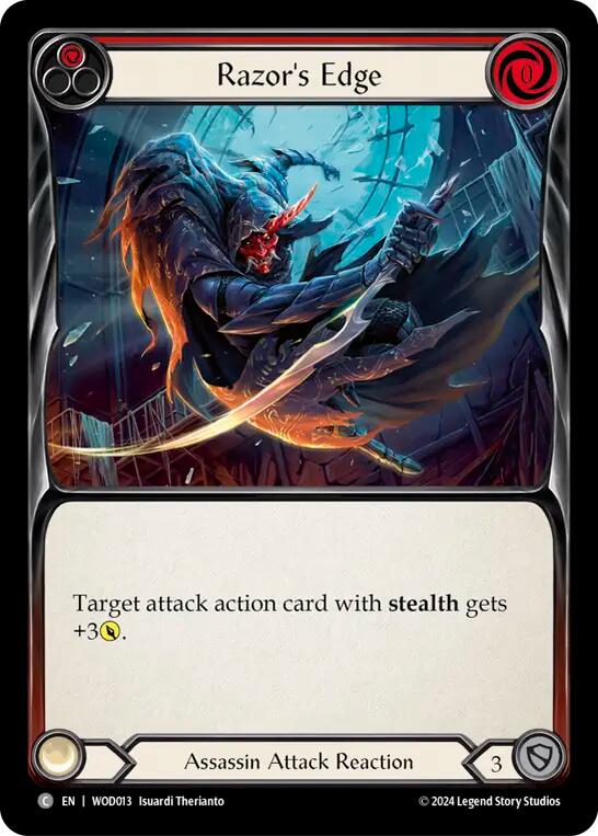 Razor's Edge (Red) [WOD013] (The Hunted Arakni, Web of Deceit Blitz Deck) | Card Merchant Takapuna
