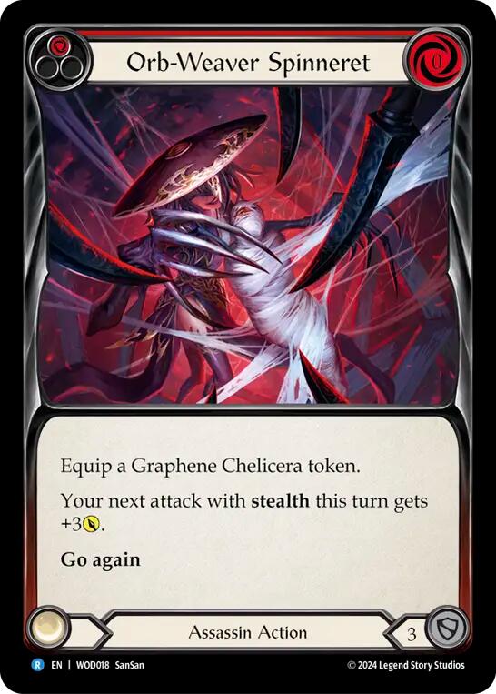 Orb-Weaver Spinneret (Red) [WOD018] (The Hunted Arakni, Web of Deceit Blitz Deck) | Card Merchant Takapuna