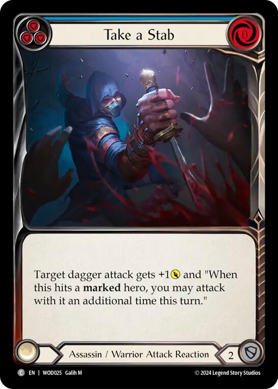 Take a Stab (Blue) [WOD025] (The Hunted Arakni, Web of Deceit Blitz Deck) | Card Merchant Takapuna