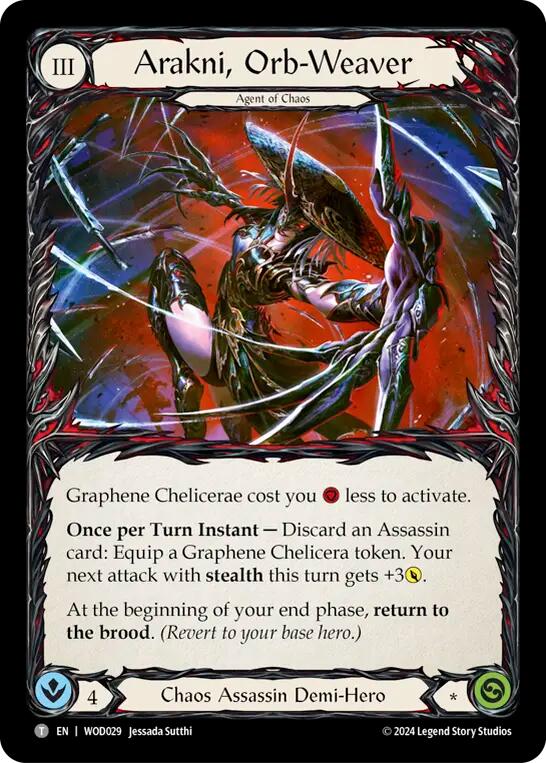 Arakni, Orb-Weaver [WOD029//WOD030] (The Hunted Arakni, Web of Deceit Blitz Deck) | Card Merchant Takapuna