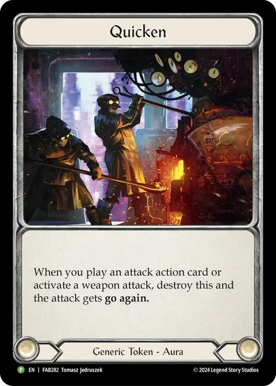 Quicken [FAB282] (Promo)  Cold Foil | Card Merchant Takapuna