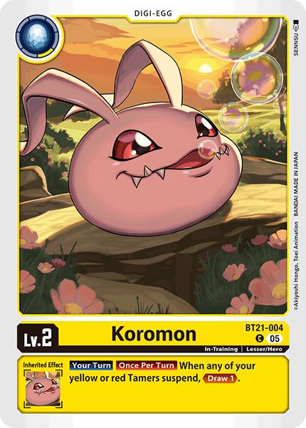 Koromon [BT21-004] [World Convergence] | Card Merchant Takapuna