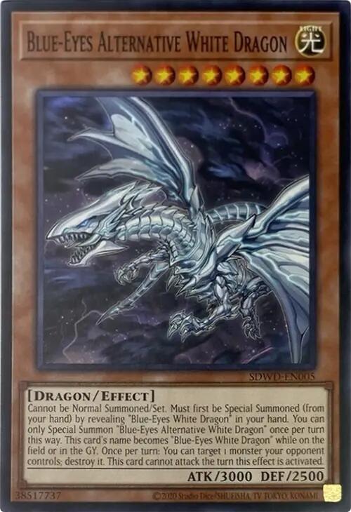 Blue-Eyes Alternative White Dragon (Unlimited Misprint) [SDWD-EN005] Common | Card Merchant Takapuna