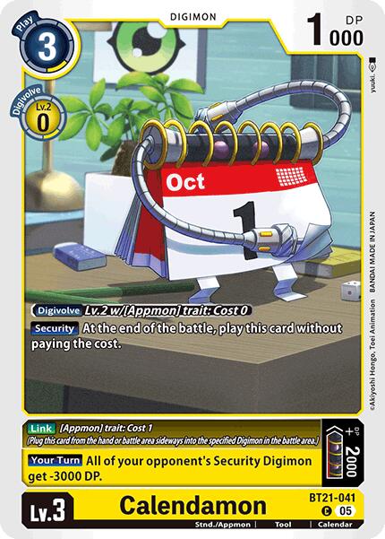 Calendamon [BT21-041] [World Convergence] | Card Merchant Takapuna