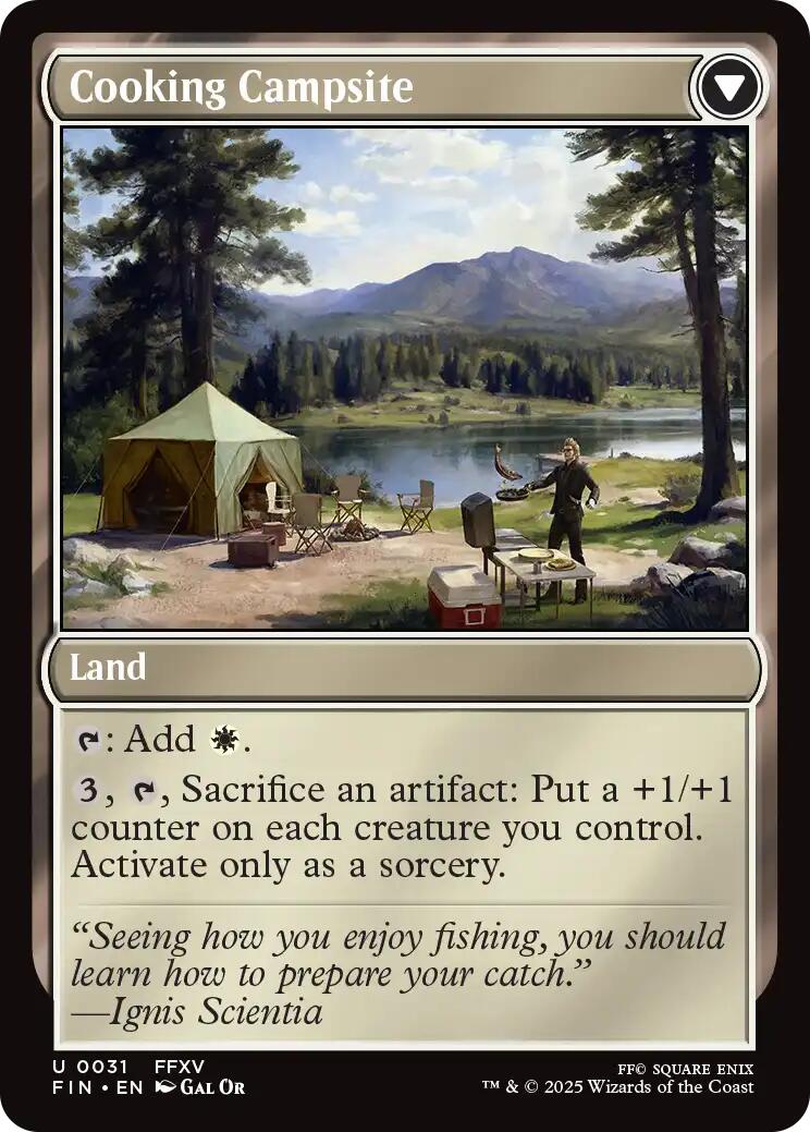Sidequest: Catch a Fish // Cooking Campsite [FINAL FANTASY] | Card Merchant Takapuna