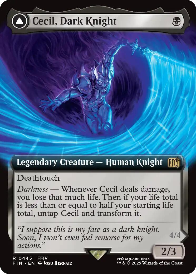 Cecil, Dark Knight // Cecil, Redeemed Paladin (Extended Art) [FINAL FANTASY] | Card Merchant Takapuna