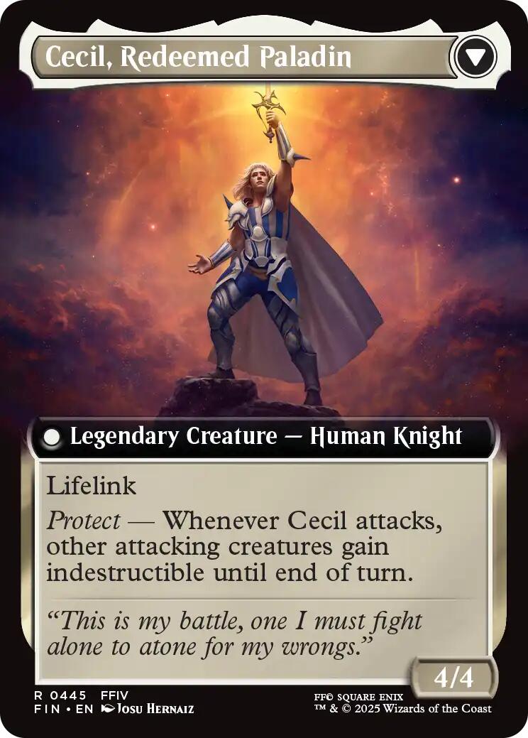 Cecil, Dark Knight // Cecil, Redeemed Paladin (Extended Art) [FINAL FANTASY] | Card Merchant Takapuna