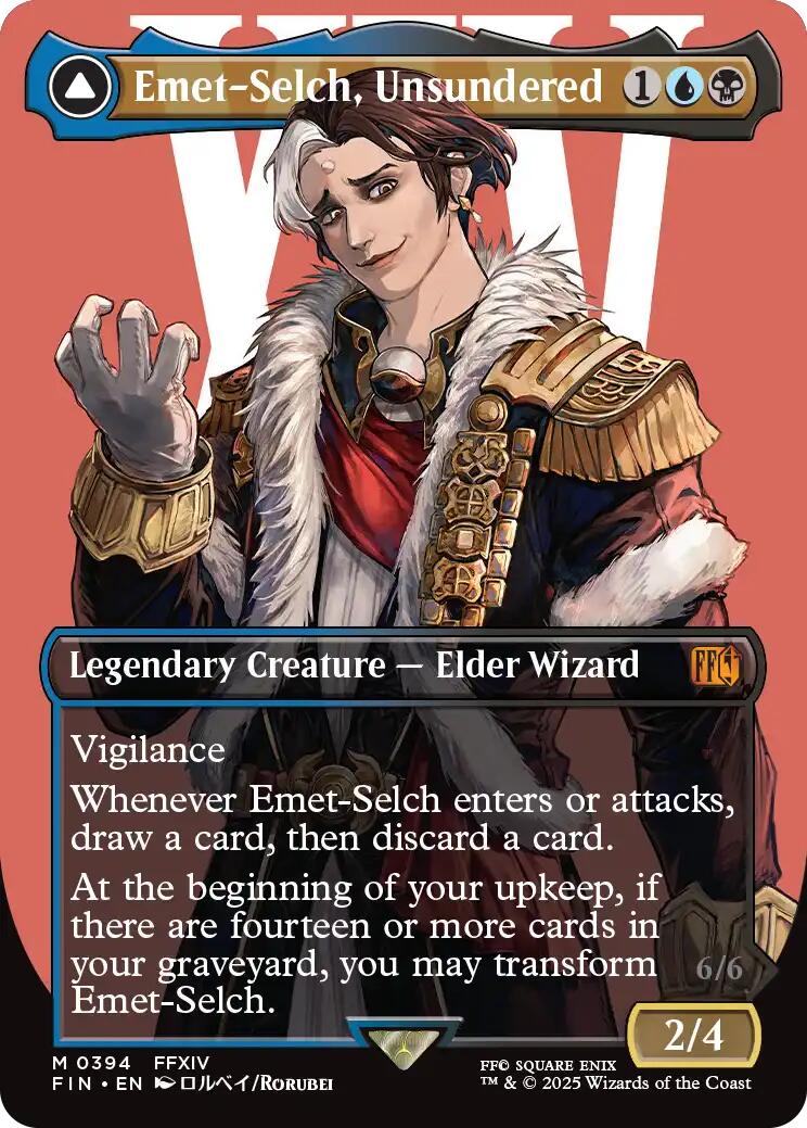 Emet-Selch, Unsundered // Hades, Sorcerer of Eld (Borderless) [FINAL FANTASY] | Card Merchant Takapuna