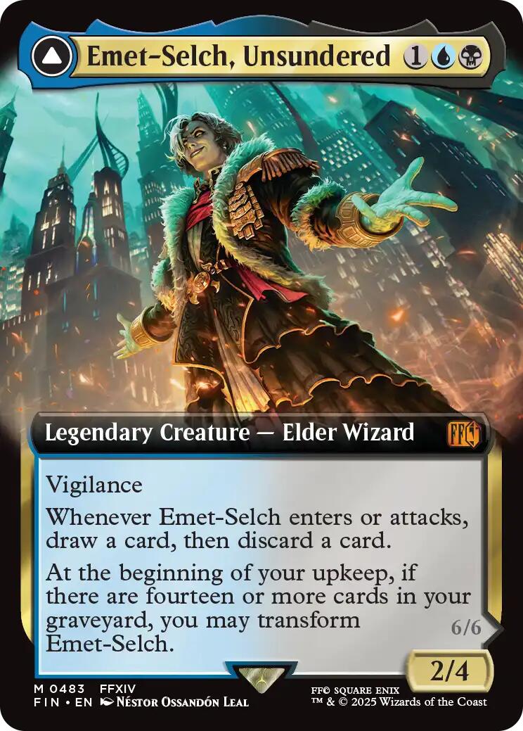 Emet-Selch, Unsundered // Hades, Sorcerer of Eld (Extended Art) [FINAL FANTASY] | Card Merchant Takapuna