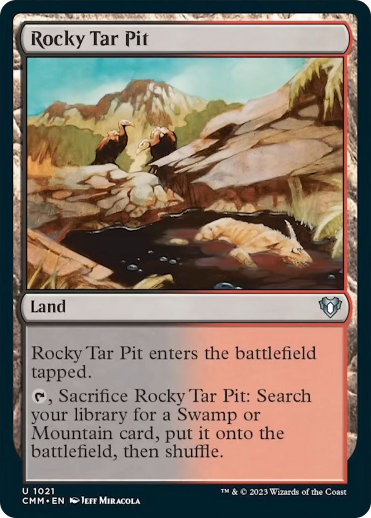 Rocky Tar Pit [Commander Masters] | Card Merchant Takapuna