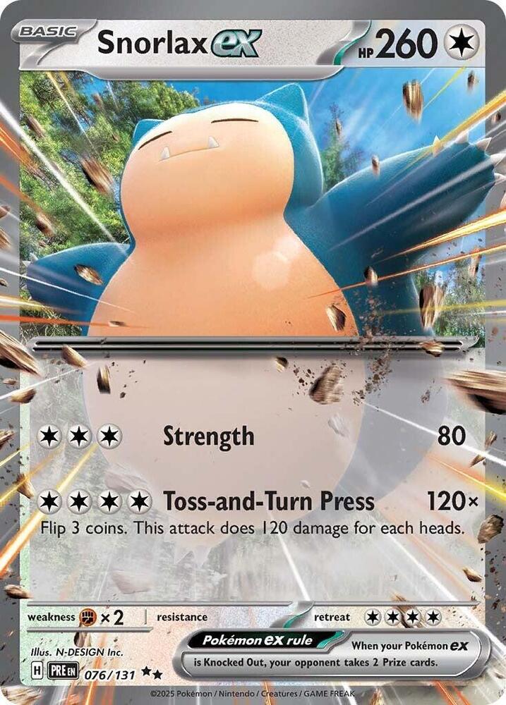 Snorlax ex (076/131) [Scarlet & Violet: Prismatic Evolutions] | Card Merchant Takapuna