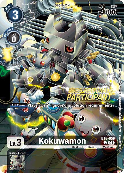 Kokuwamon [BT8-059] (2025 Regionals Participant) [New Awakening Promos] | Card Merchant Takapuna