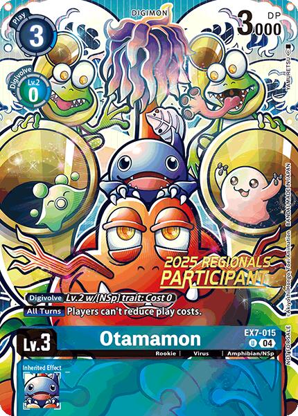 Otamamon [EX7-015] (2025 Regionals Participant) [Digimon LIBERATOR Promos] | Card Merchant Takapuna