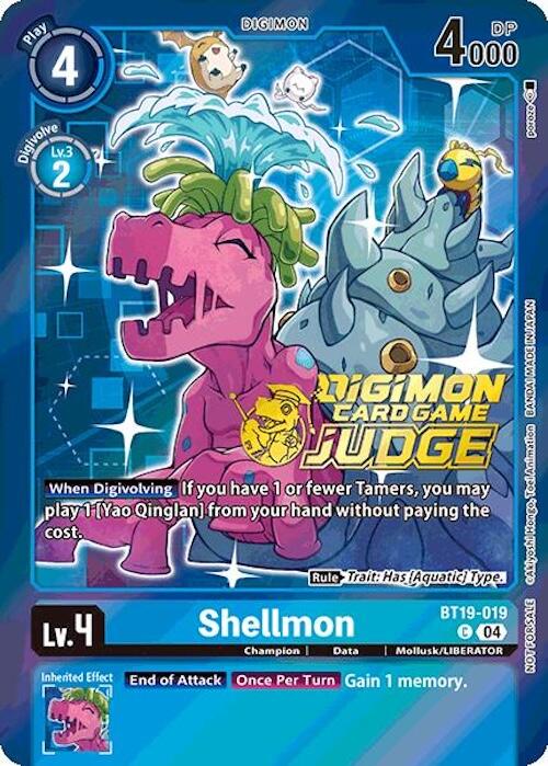 Shellmon [BT19-019] (Judge Pack 2025 Wave 1) [Release Special Booster Ver.2.0] | Card Merchant Takapuna