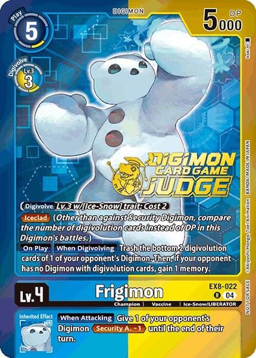 Frigimon [EX8-022] (Judge Pack 2025 Wave 1) [Chain of Liberation Promos] | Card Merchant Takapuna