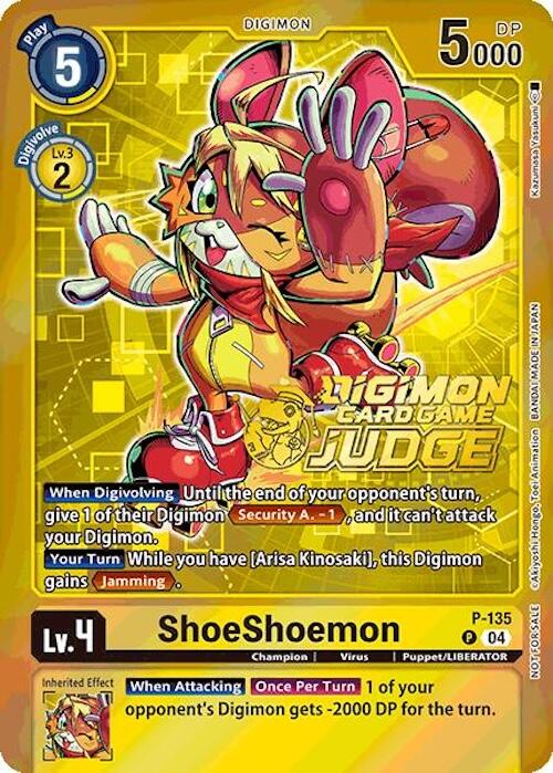ShoeShoemon [P-135] (Judge Pack 2025 Wave 1) [Promotional Cards] | Card Merchant Takapuna