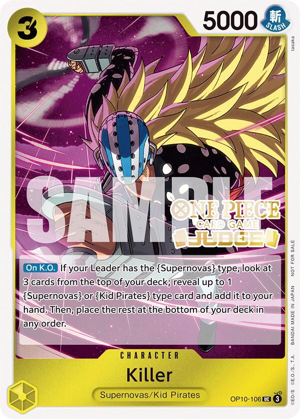 Killer (Judge Pack Vol. 5) [One Piece Promotion Cards] | Card Merchant Takapuna
