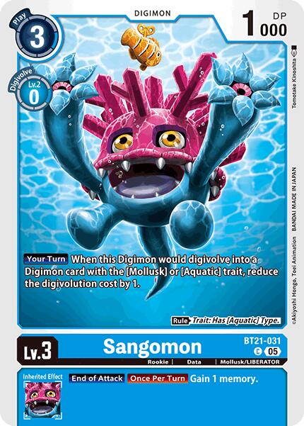 Sangomon [BT21-031] [World Convergence] | Card Merchant Takapuna