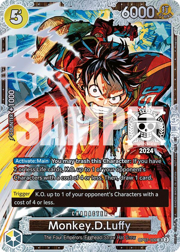 Monkey.D.Luffy (Championship 2024 World Final 2nd Place) [One Piece Promotion Cards] | Card Merchant Takapuna
