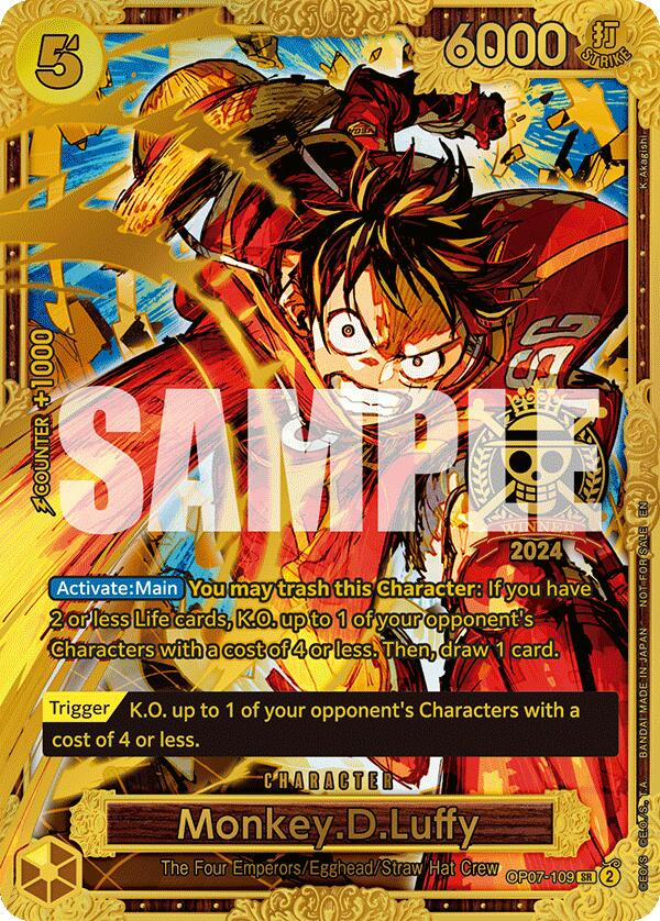 Monkey.D.Luffy (Championship 2024 World Final 1st Place) [One Piece Promotion Cards] | Card Merchant Takapuna