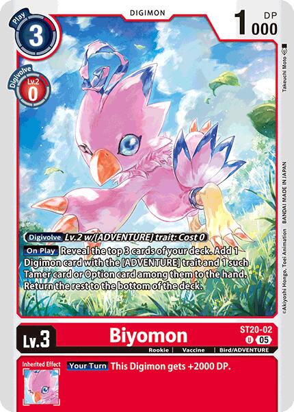 Biyomon [ST20-02] [Starter Deck: Protector of Light] | Card Merchant Takapuna