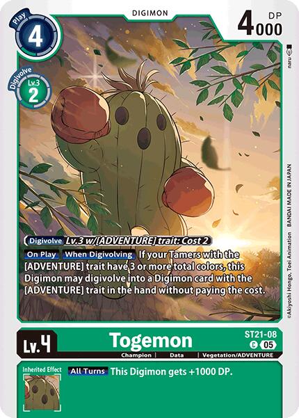 Togemon [ST21-08] [Starter Deck: Hero of Hope] | Card Merchant Takapuna