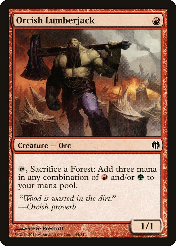 Orcish Lumberjack [Duel Decks: Heroes vs. Monsters] | Card Merchant Takapuna